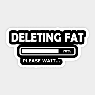 Workout - deleting fat please wait Sticker